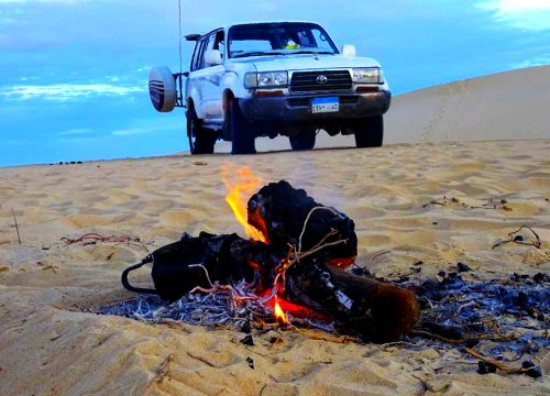 The desert in Egypt is not only sand